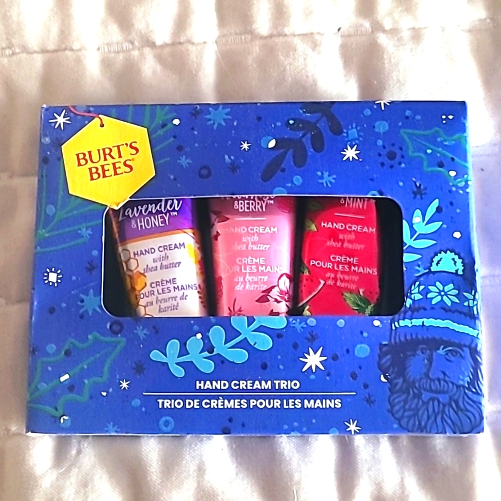 Burts bees hand cream trio